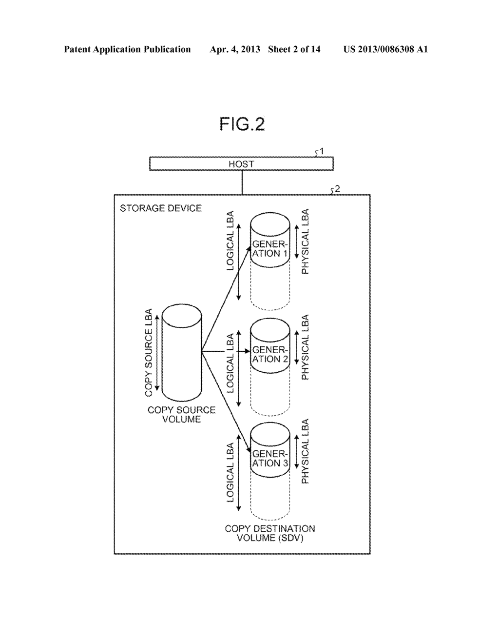 STORAGE DEVICE AND METHOD OF ACCESSING COPY DESTINATION DATA - diagram, schematic, and image 03