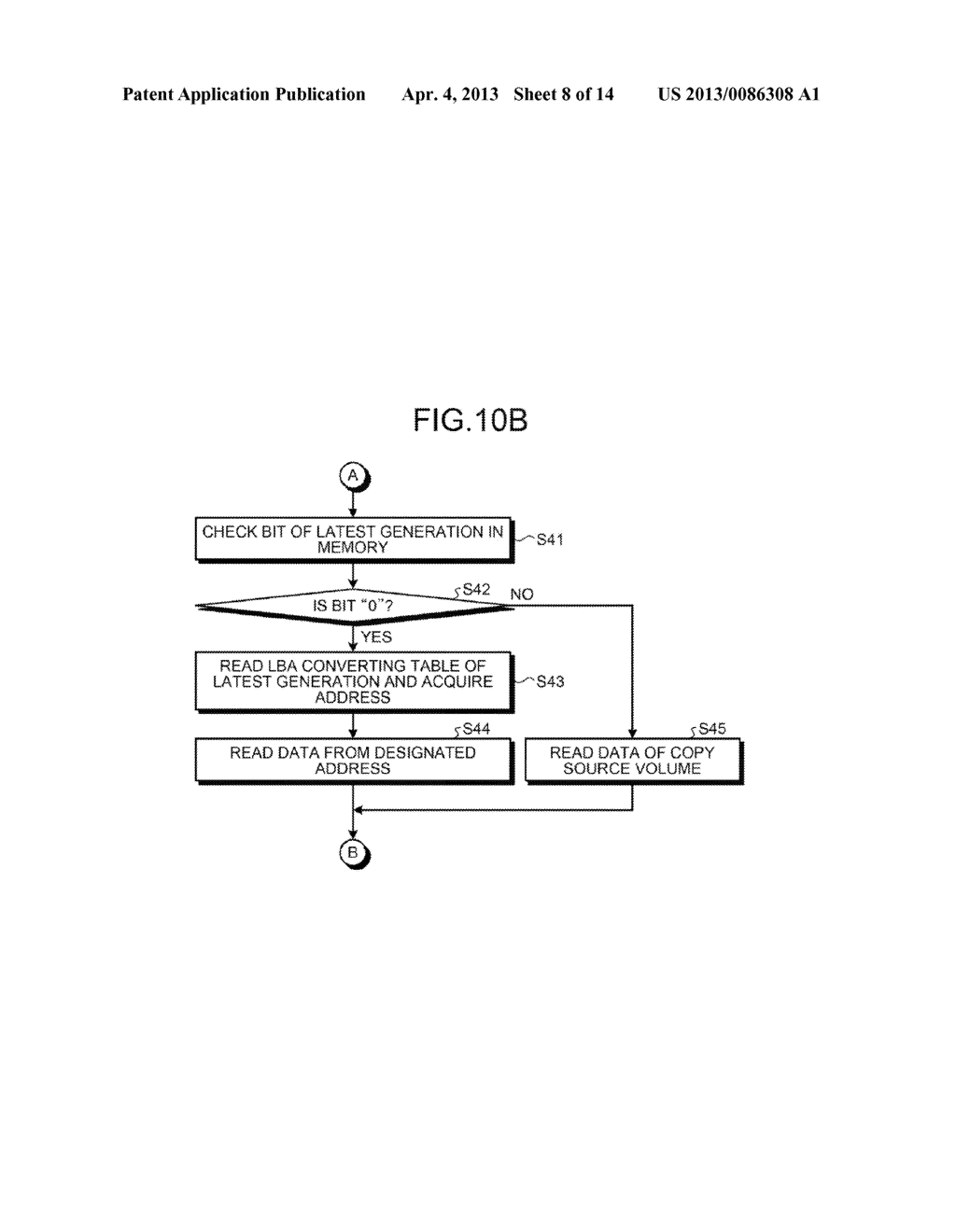 STORAGE DEVICE AND METHOD OF ACCESSING COPY DESTINATION DATA - diagram, schematic, and image 09