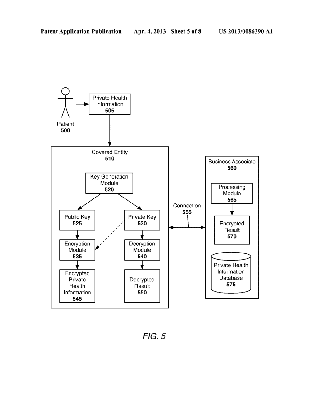 System and Method of Securing Private Health Information - diagram, schematic, and image 06