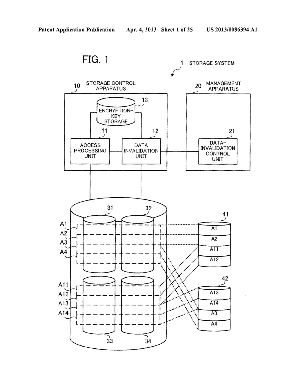 STORAGE SYSTEM, STORAGE CONTROL APPARATUS, AND STORAGE CONTROL METHOD - diagram, schematic, and image 02