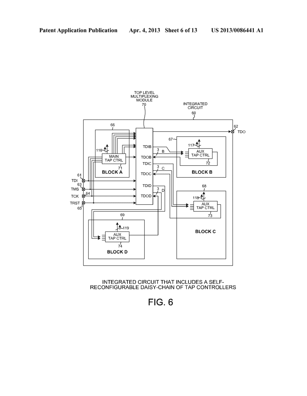 DYNAMICALLY SELF-RECONFIGURABLE DAISY-CHAIN OF TAP CONTROLLERS - diagram, schematic, and image 07