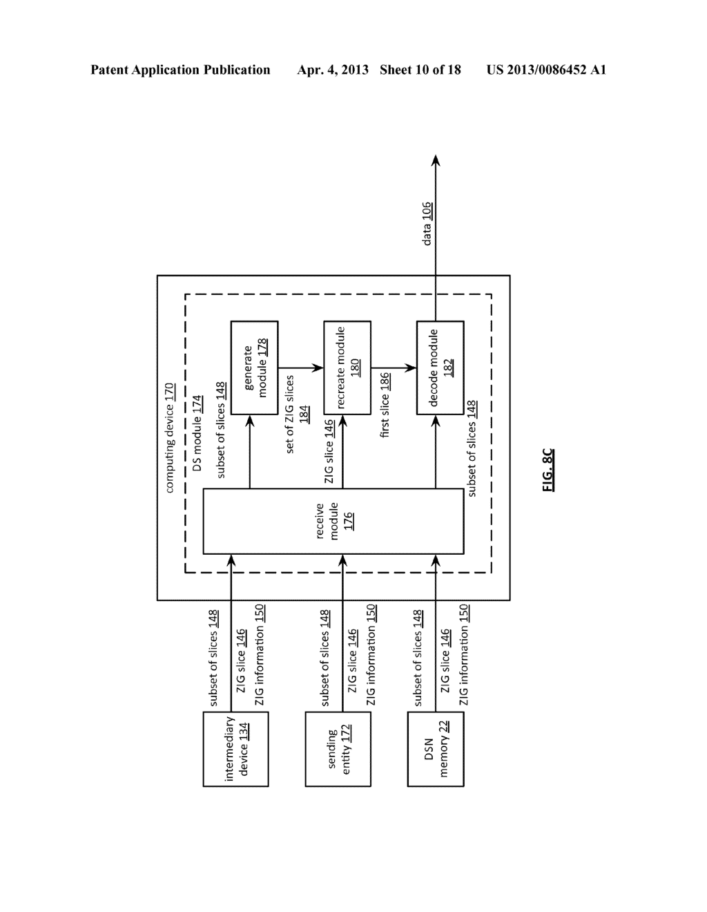 Sending a zero information gain formatted encoded data slice - diagram, schematic, and image 11