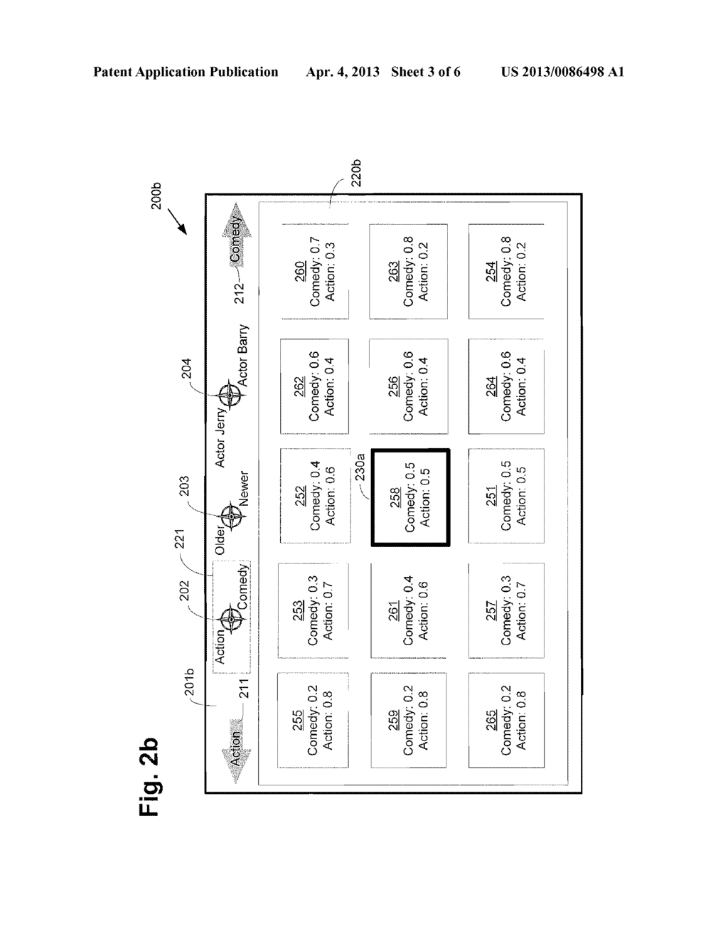 System And Method For Providing A User Interface For Media Navigation By     Attribute Compass - diagram, schematic, and image 04