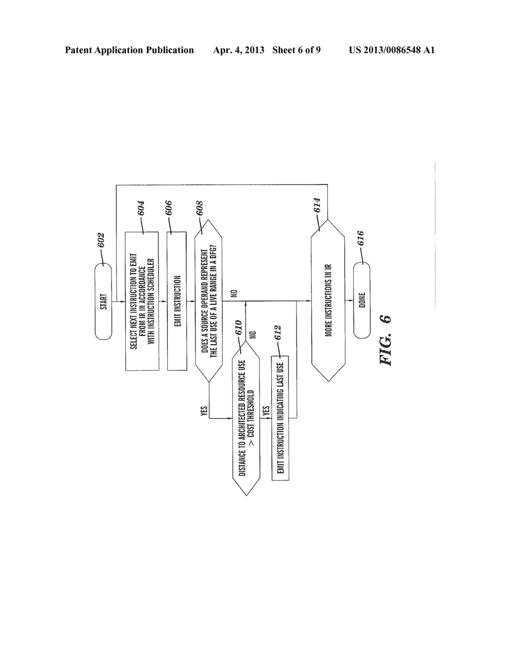 GENERATING COMPILED CODE THAT INDICATES REGISTER LIVENESS - diagram, schematic, and image 07