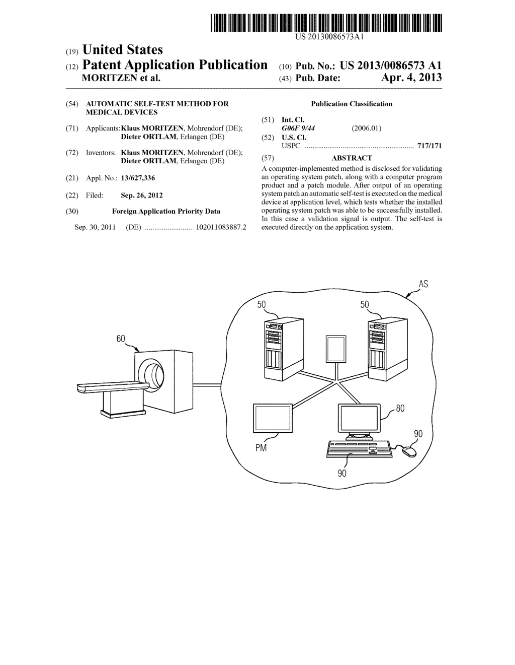 AUTOMATIC SELF-TEST METHOD FOR MEDICAL DEVICES - diagram, schematic, and image 01