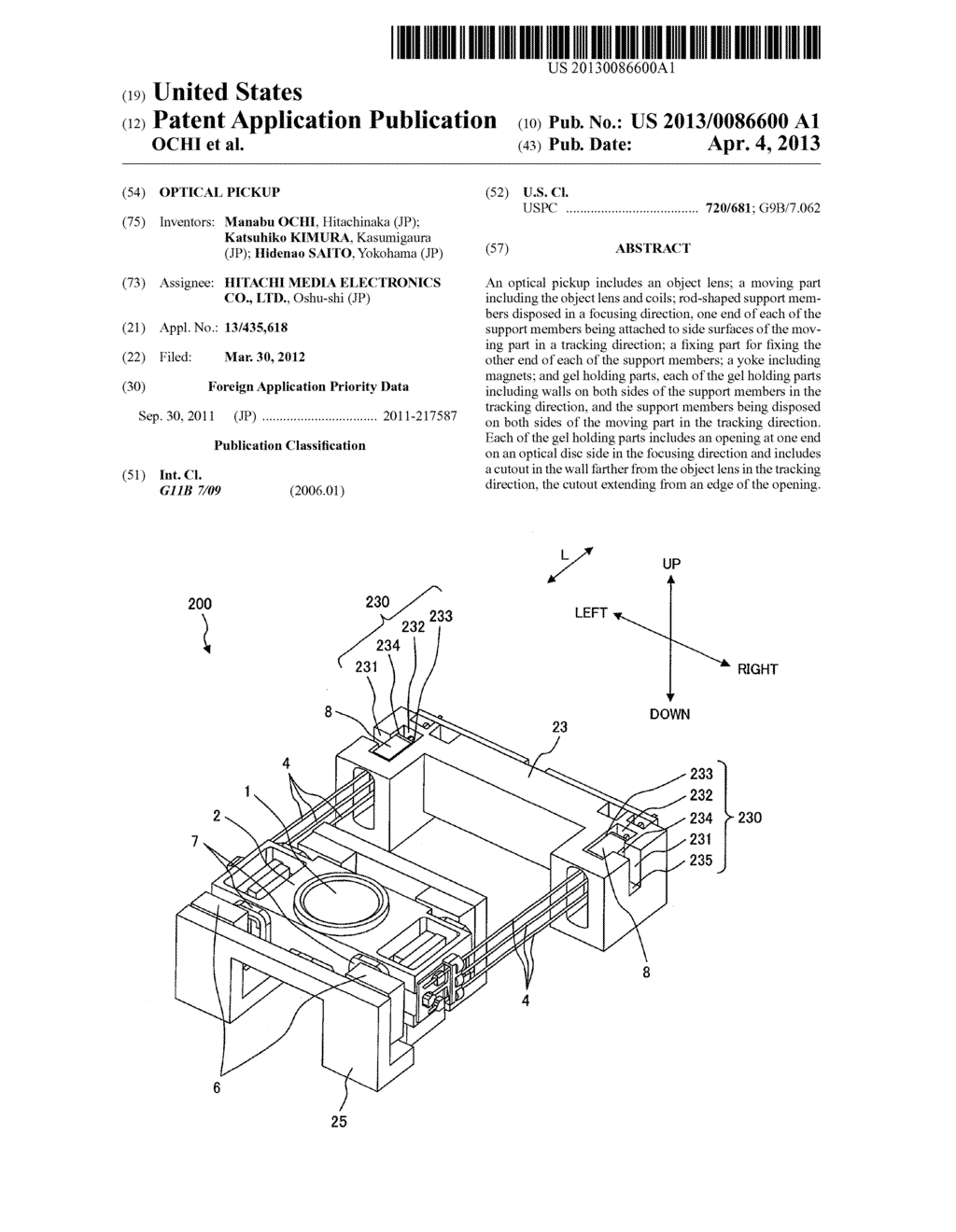 OPTICAL PICKUP - diagram, schematic, and image 01