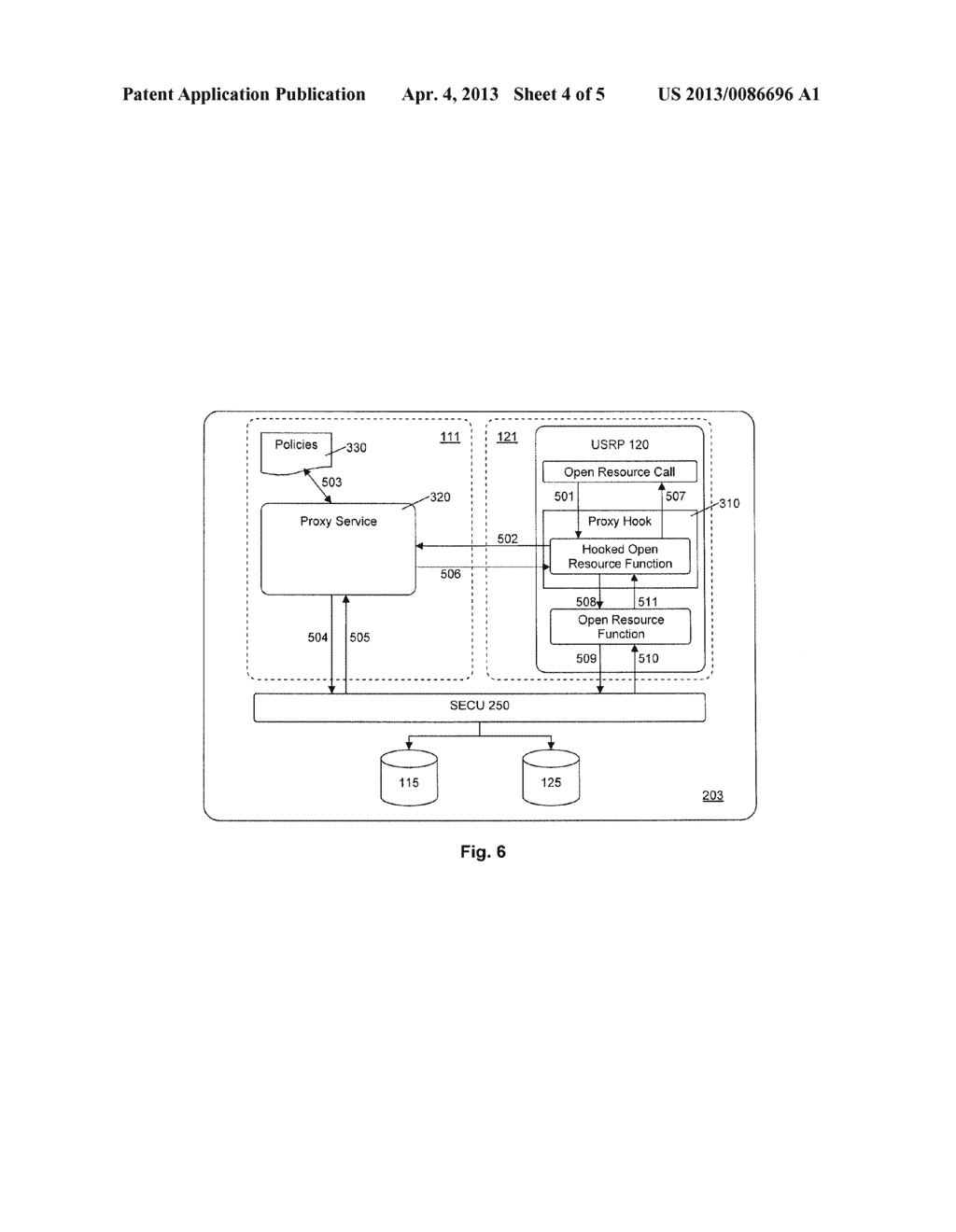 Method and Apparatus for Controlling Access to a Resource in a Computer     Device - diagram, schematic, and image 05