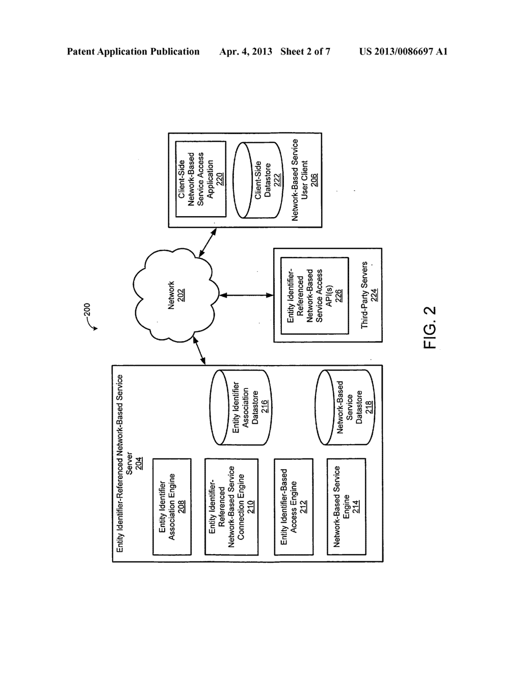 Systems and methods for pairing identification data to a network-based     service - diagram, schematic, and image 03