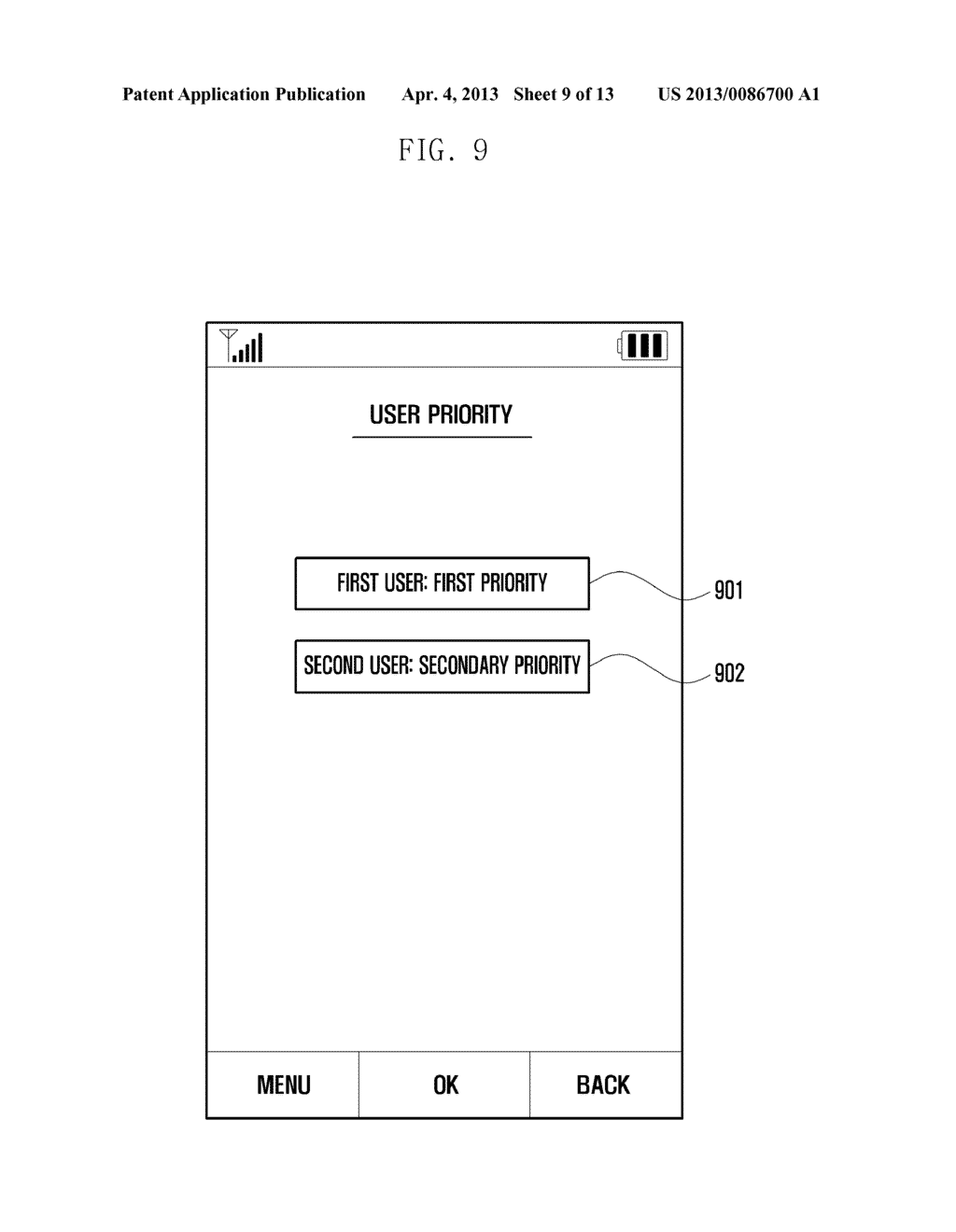 USER PROFILE-BASED DEVICE ACCESS CONTROL METHOD AND APPARATUS - diagram, schematic, and image 10