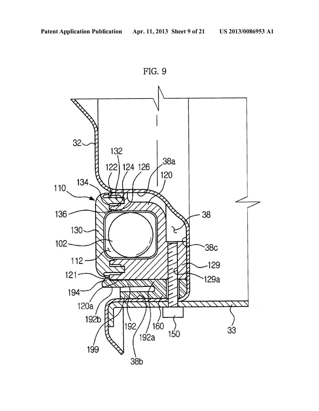 WASHING MACHINE HAVING BALANCER - diagram, schematic, and image 10