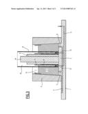 METHOD AND DEVICE FOR MANUFACTURING A BI-MATERIAL SLEEVE AND SLEEVE THUS     PRODUCED diagram and image