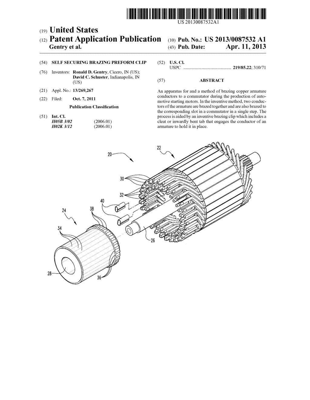 SELF SECURING BRAZING PREFORM CLIP - diagram, schematic, and image 01