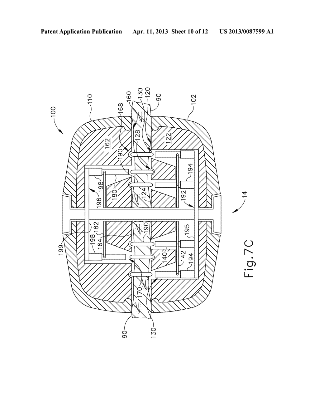 DUAL STAPLE CARTRIDGE FOR SURGICAL STAPLER - diagram, schematic, and image 11