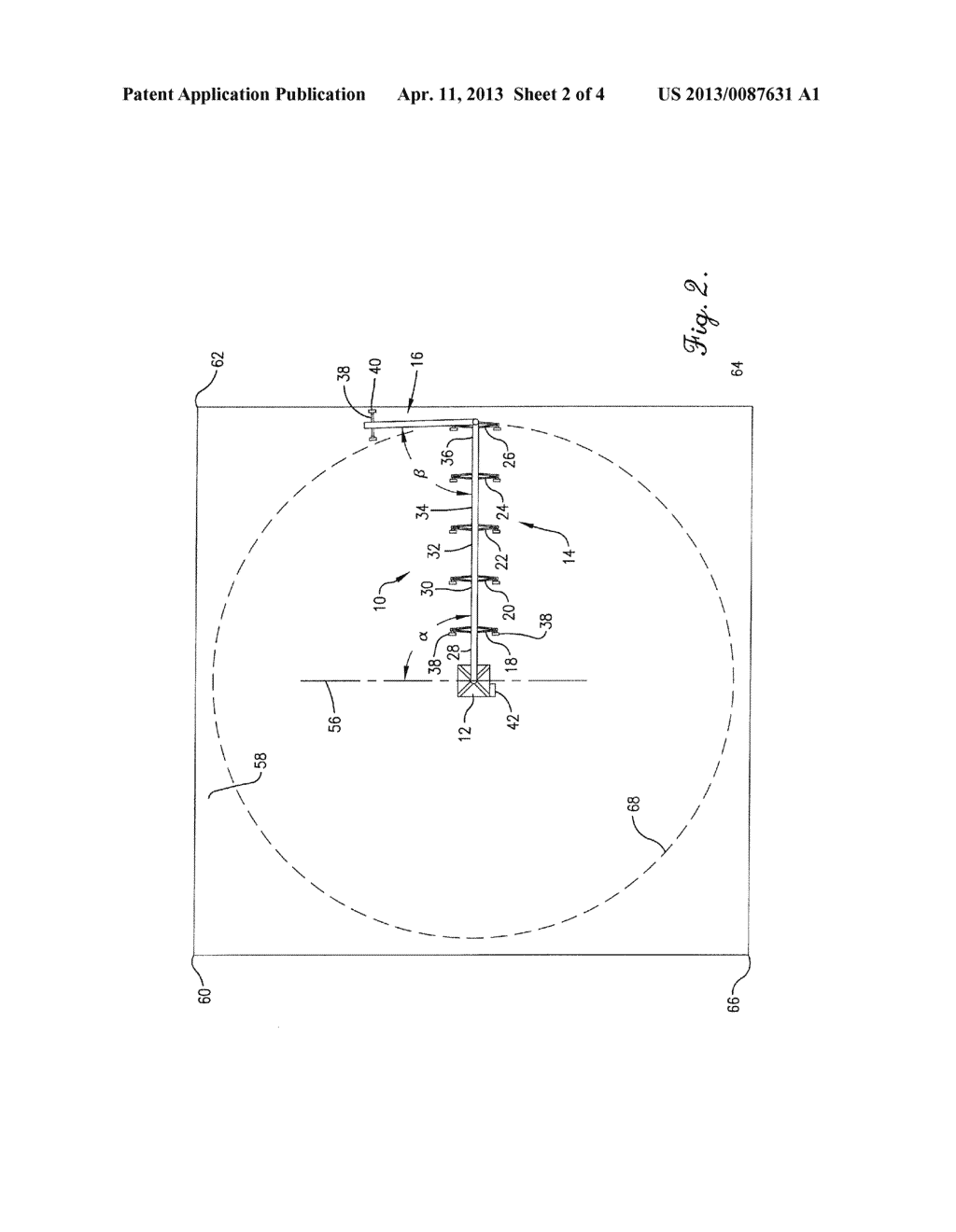 METHOD AND SYSTEM FOR POSITIONING AN EXTENSION ARM OF A CENTER PIVOT     IRRIGATION SYSTEM - diagram, schematic, and image 03