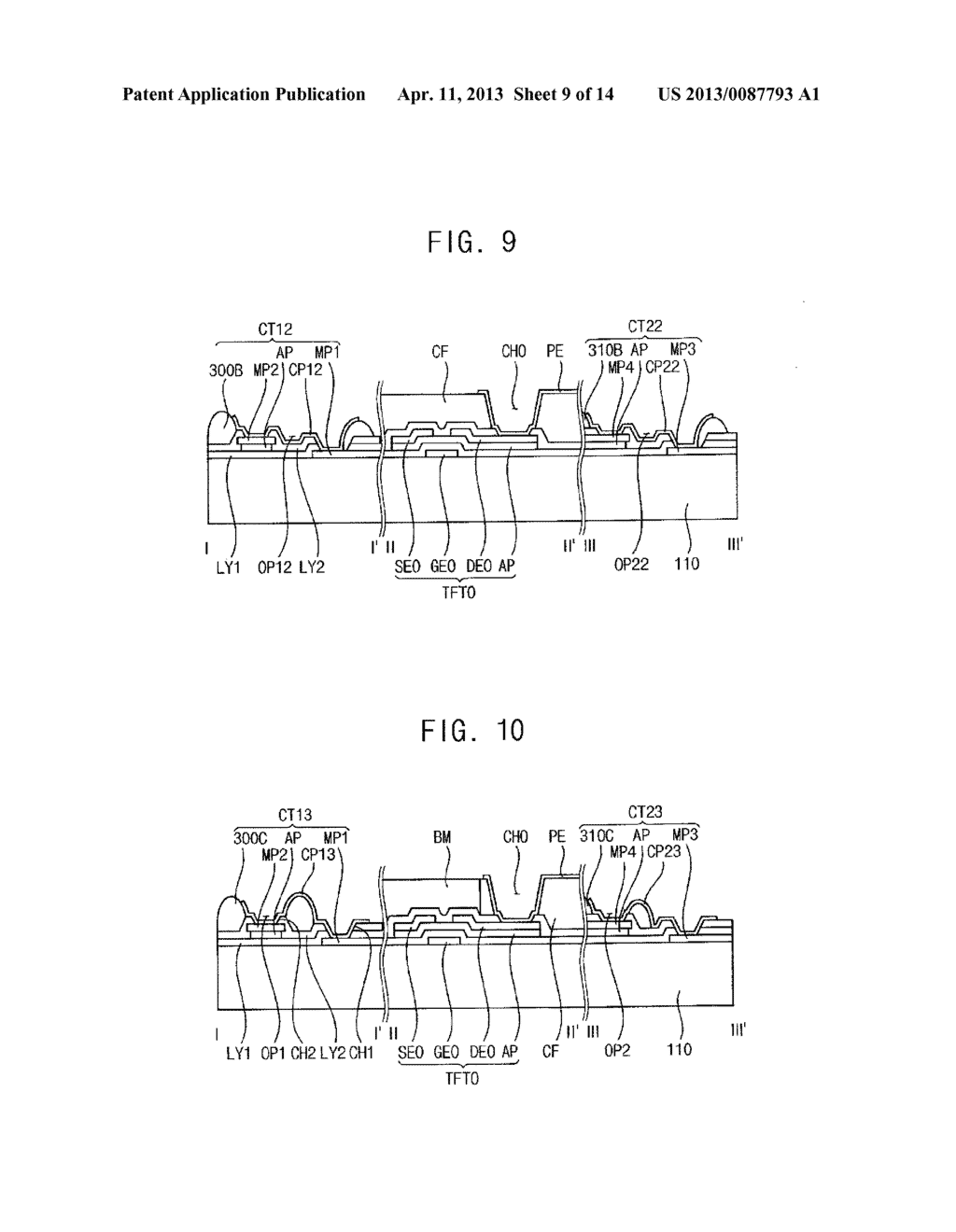 ARRAY SUBSTRATE AND METHOD OF MANUFACTURING THE SAME - diagram, schematic, and image 10