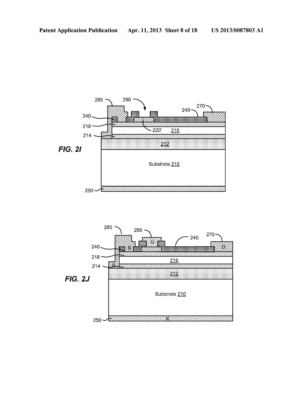 MONOLITHICALLY INTEGRATED HEMT AND SCHOTTKY DIODE - diagram, schematic, and image 09