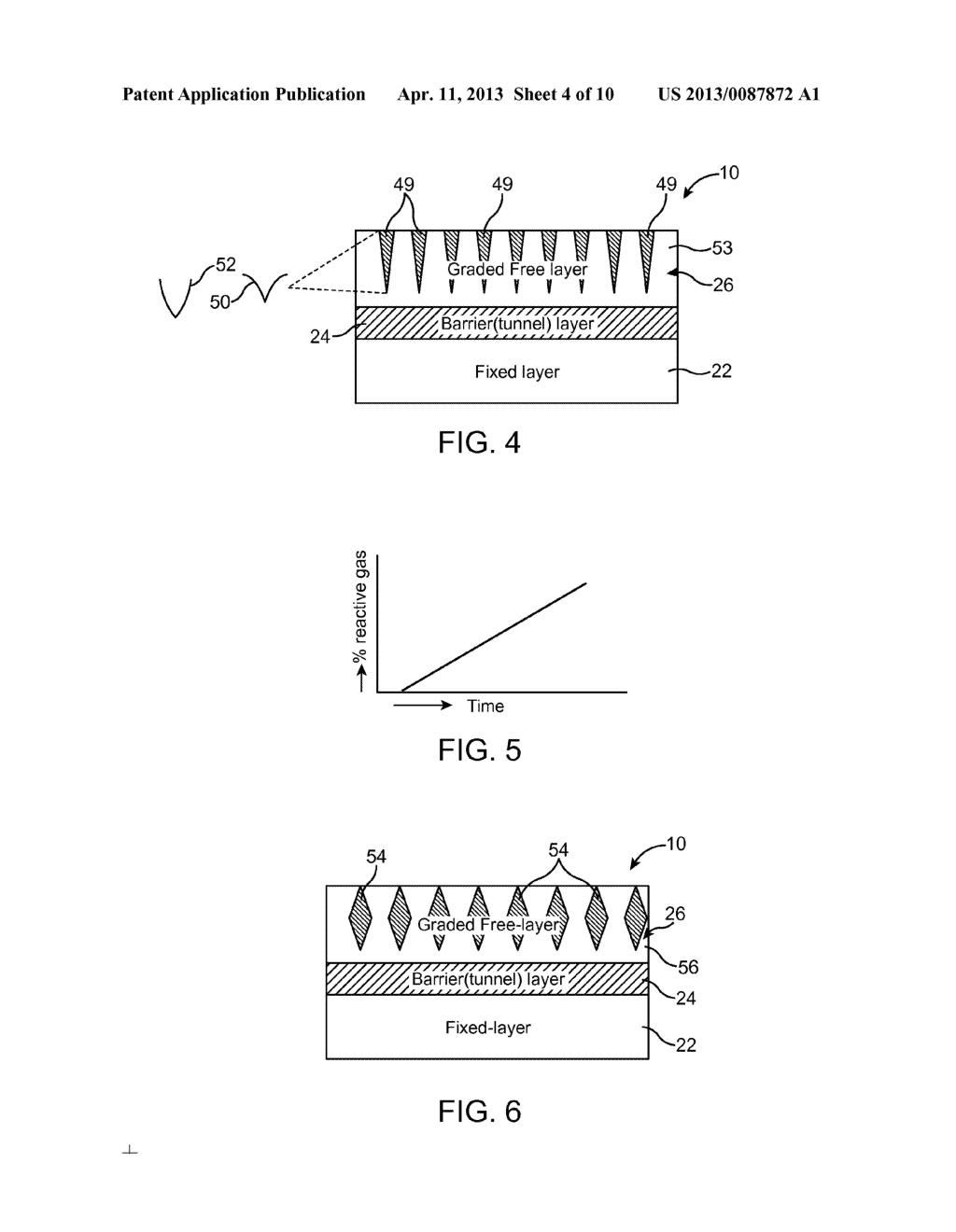NON-VOLATILE MAGNETIC MEMORY ELEMENT WITH GRADED LAYER - diagram, schematic, and image 05