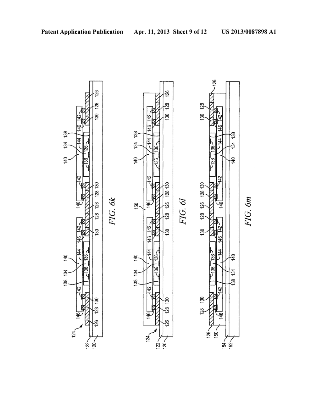 Semiconductor Device and Method of Forming Prefabricated Multi-Die     Leadframe for Electrical Interconnect of Stacked Semiconductor Die - diagram, schematic, and image 10