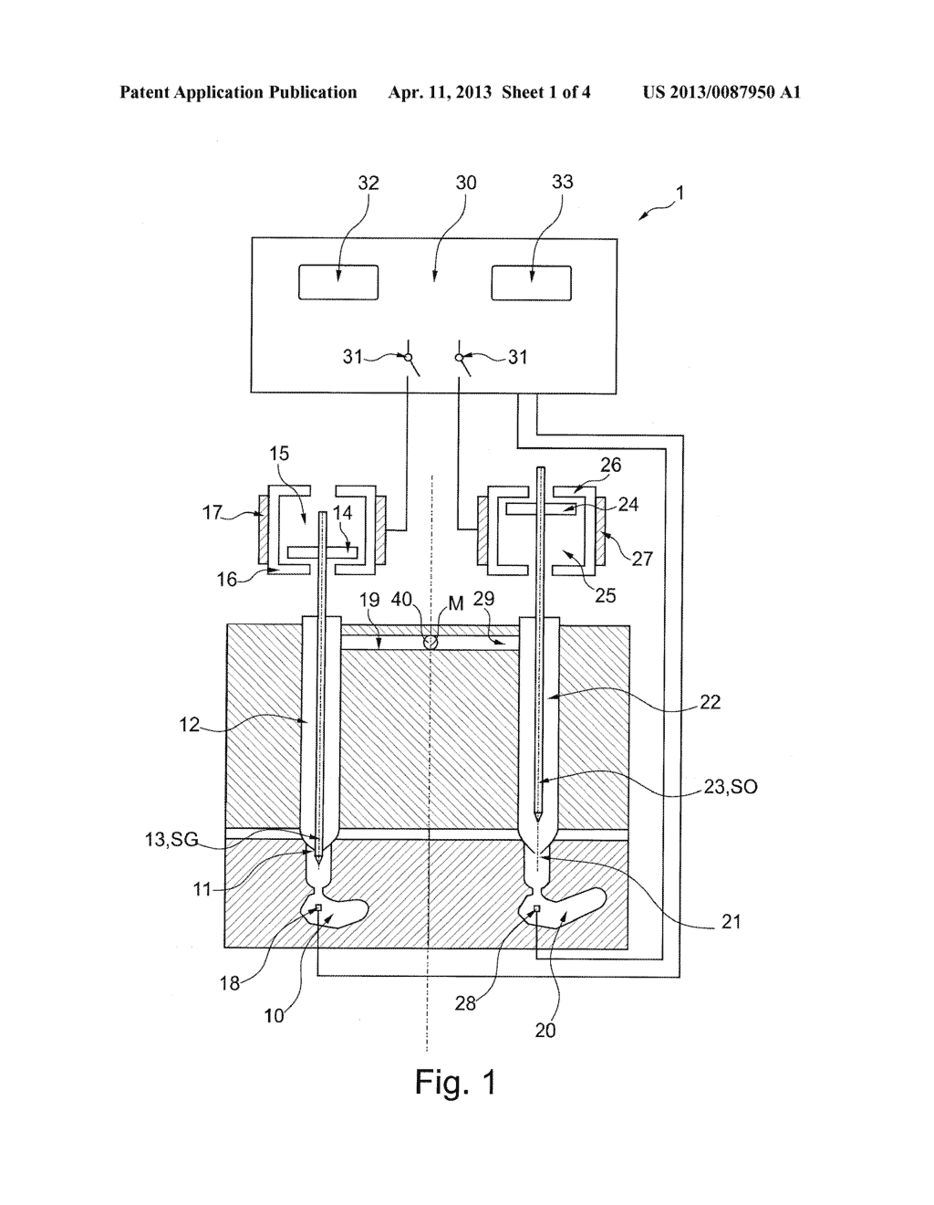 METHOD FOR OPERATING SEVERAL NEEDLE VALVE NOZZLES OF INJECTION-MOLDING     EQUIPMENT - diagram, schematic, and image 02