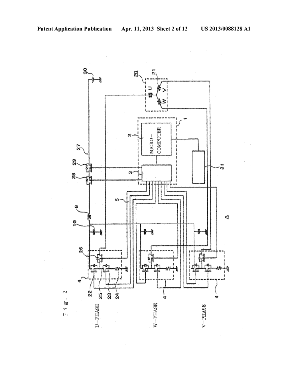 DEVICE FOR CONTROLLING DRIVE OF MOTOR FOR ELECTRIC POWER STEERING DEVICE - diagram, schematic, and image 03