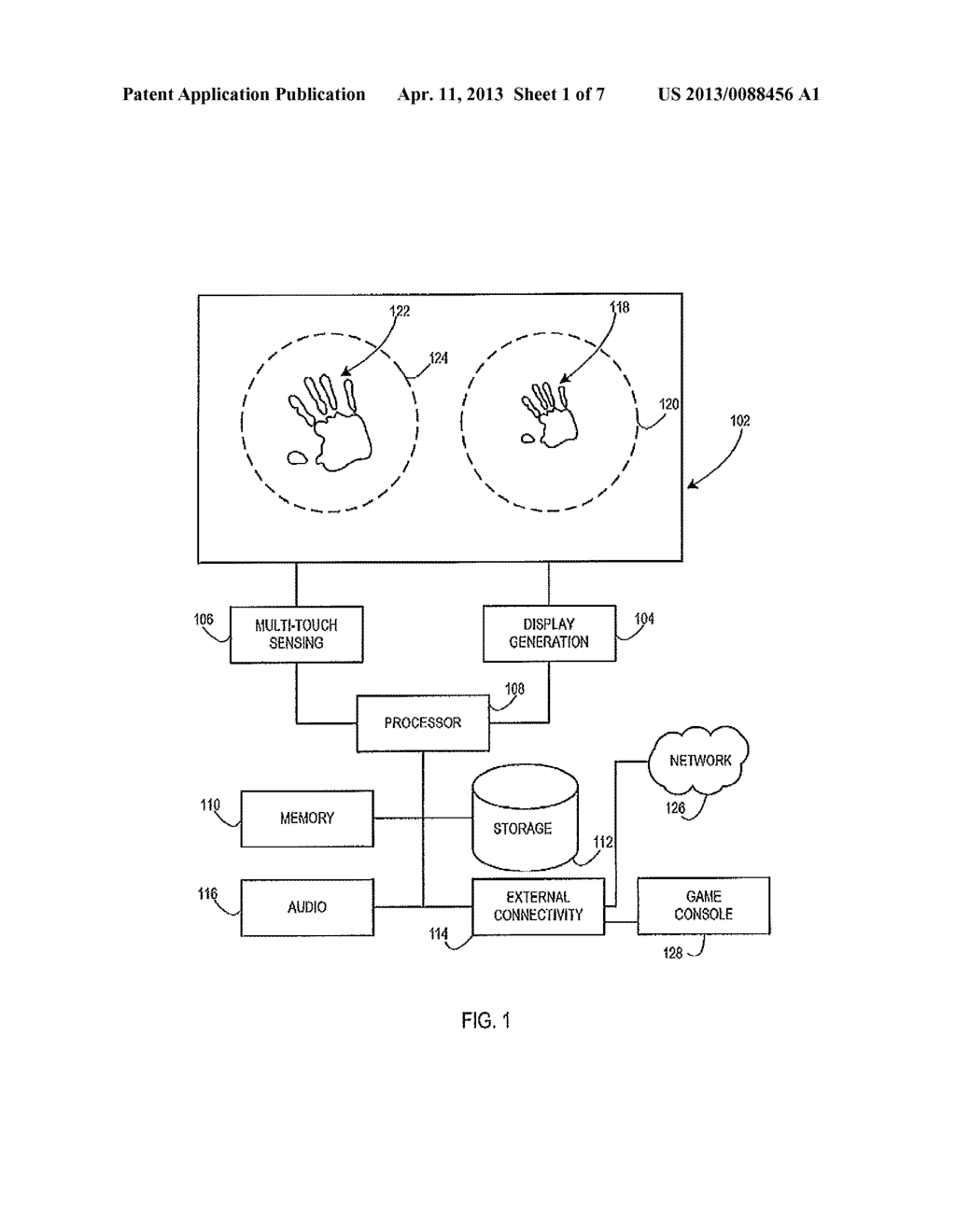 Muti-Touch Interfaces for User Authentication, Partitioning, and External     Device Control - diagram, schematic, and image 02