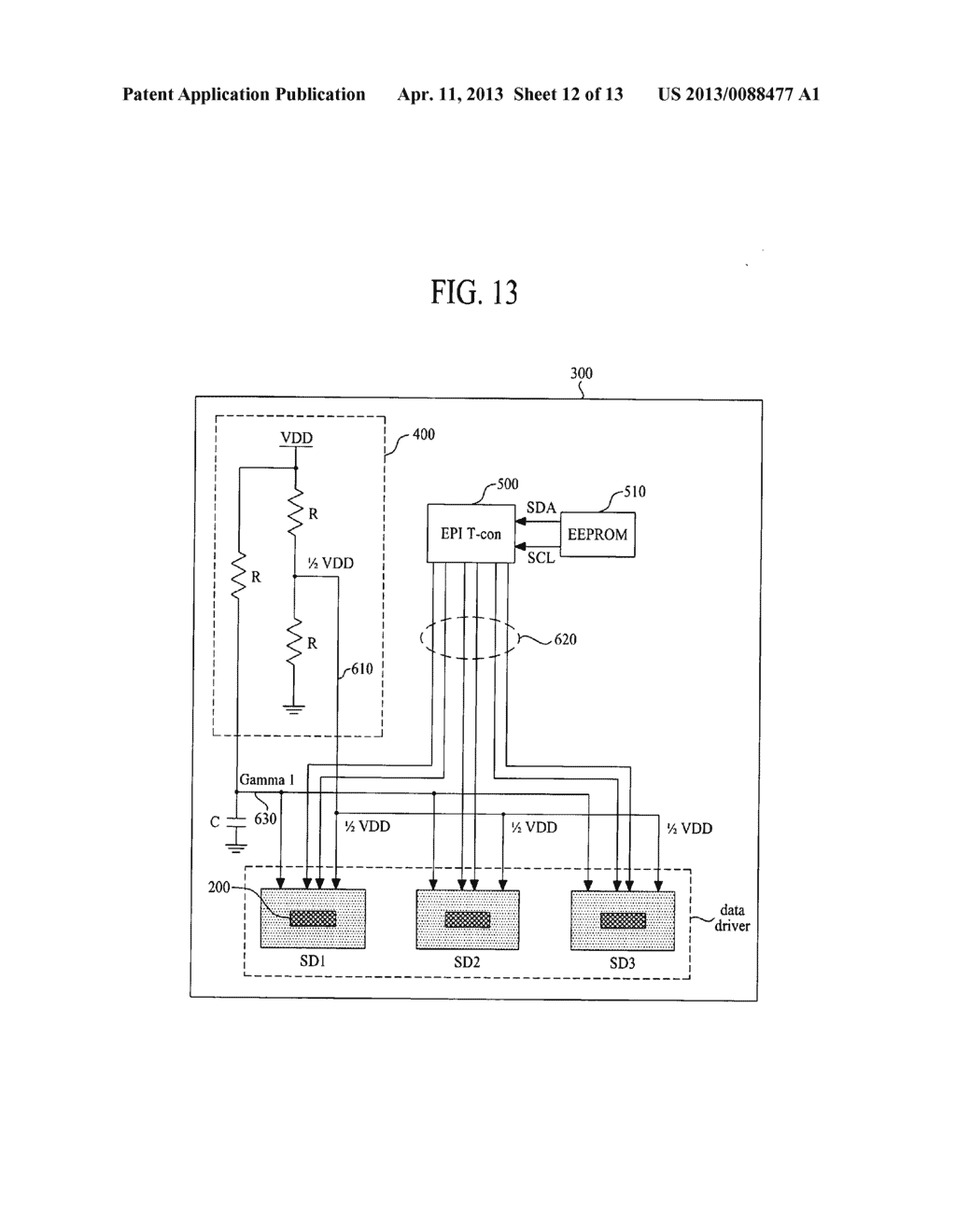 LIQUID CRYSTAL DISPLAY DEVICE AND DRIVING METHOD THEREOF - diagram, schematic, and image 13