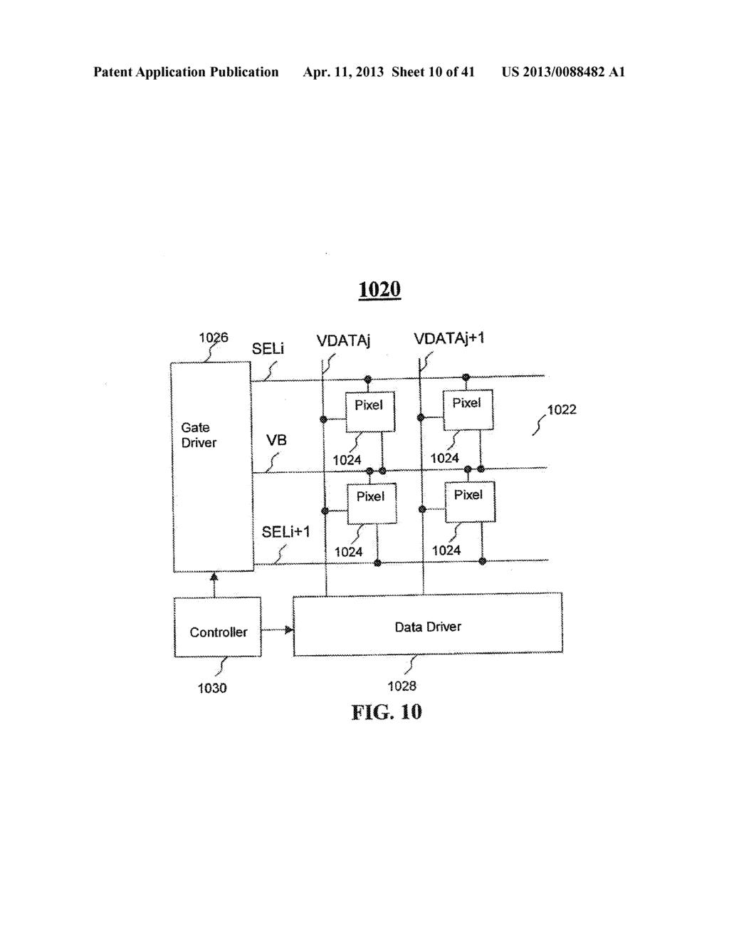 METHOD AND SYSTEM FOR DRIVING AN ACTIVE MATRIX DISPLAY CIRCUIT - diagram, schematic, and image 11