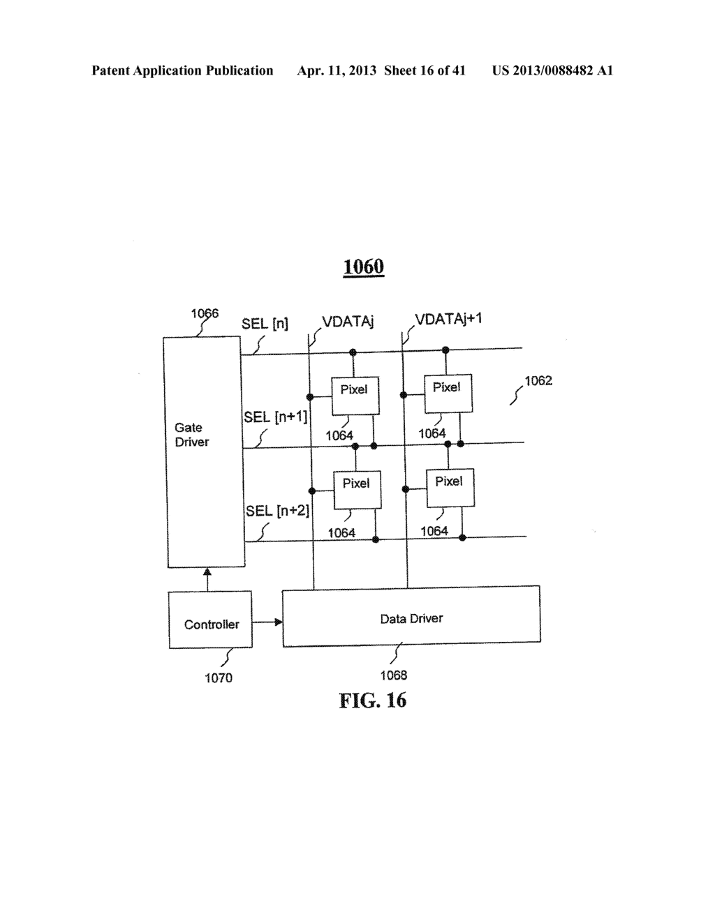 METHOD AND SYSTEM FOR DRIVING AN ACTIVE MATRIX DISPLAY CIRCUIT - diagram, schematic, and image 17