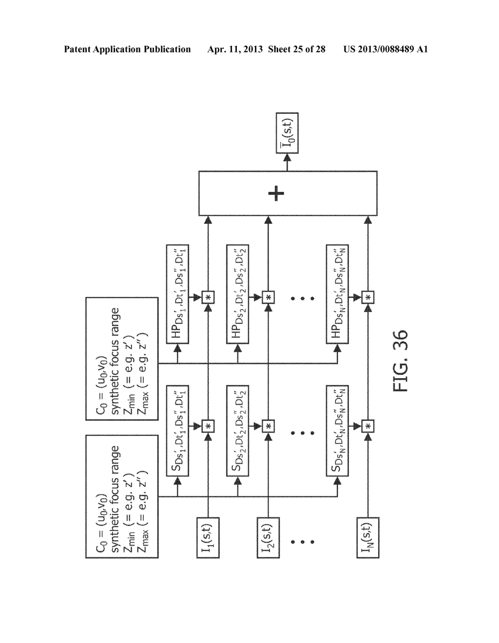 METHOD AND SYSTEM FOR PRODUCING A VIRTUAL OUTPUT IMAGE FROM DATA OBTAINED     BY AN ARRAY OF IMAGE CAPTURING DEVICES - diagram, schematic, and image 26