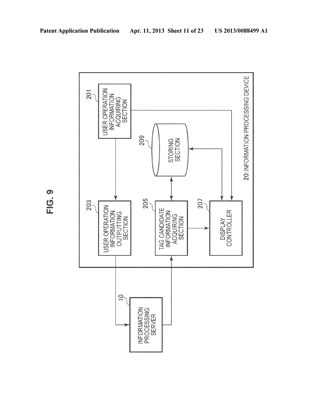 INFORMATION PROCESSING DEVICE, INFORMATION PROCESSING SERVER, INFORMATION     PROCESSING METHOD, INFORMATION EXTRACTING METHOD AND PROGRAM - diagram, schematic, and image 12