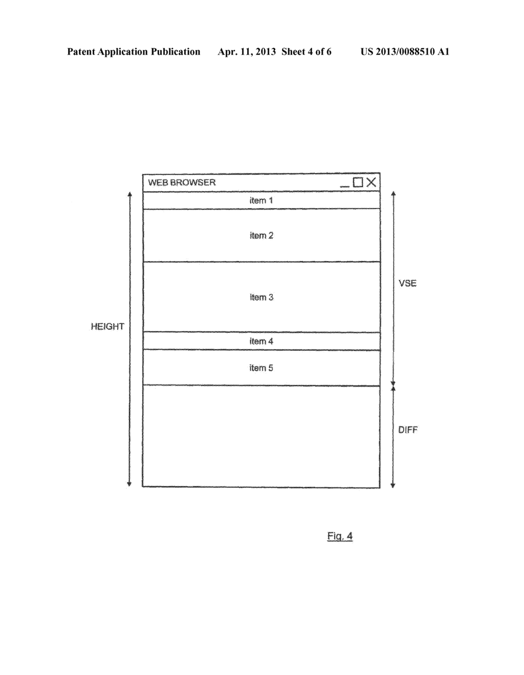 DISPLAYING ITEMS IN AN APPLICATION WINDOW - diagram, schematic, and image 05