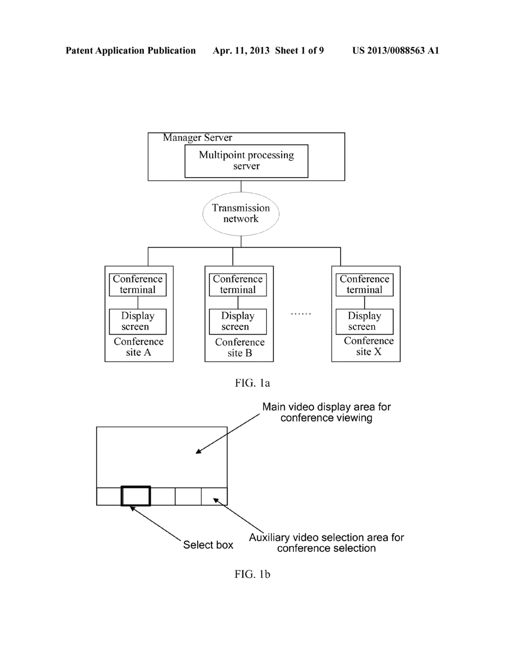 VIDEO CONFERENCE CONTROL METHOD AND CONFERENCE TERMINAL - diagram, schematic, and image 02