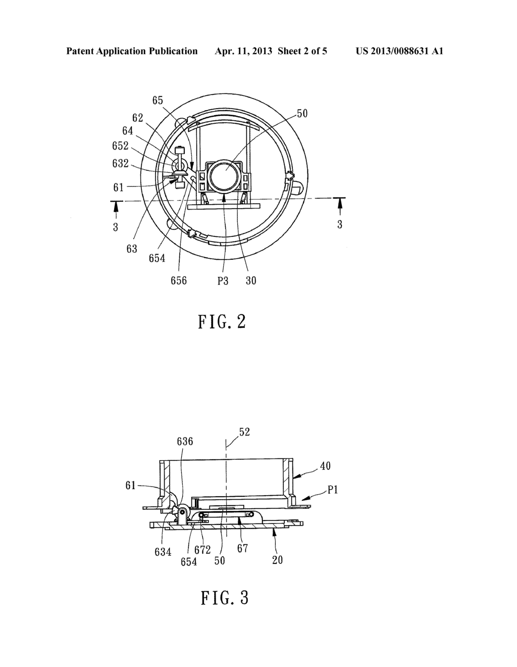 LENS ASSEMBLY  WITH AN IMAGE SENSOR BACKOFF MECHANISM - diagram, schematic, and image 03