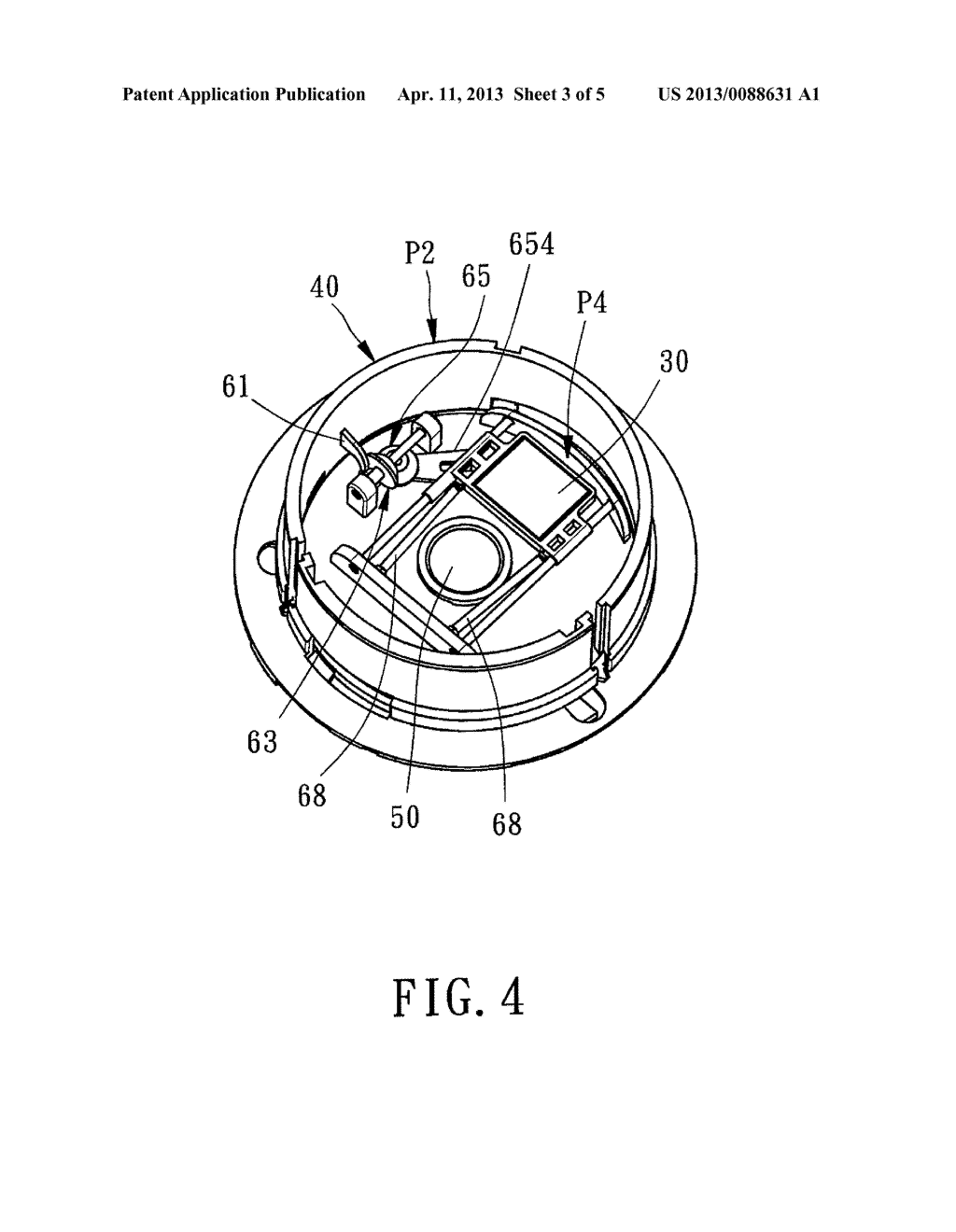 LENS ASSEMBLY  WITH AN IMAGE SENSOR BACKOFF MECHANISM - diagram, schematic, and image 04