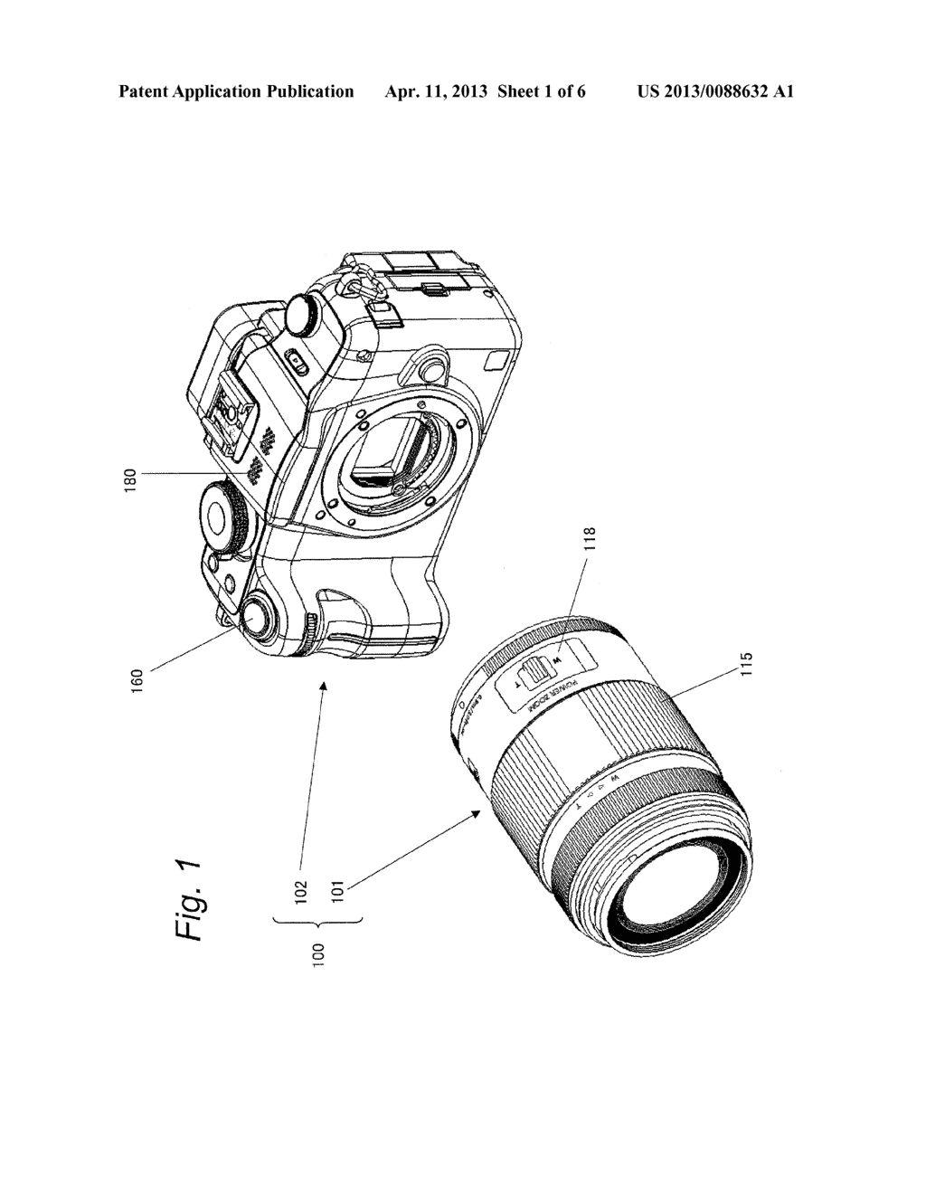 INTERCHANGEABLE LENS AND CAMERA BODY TO WHICH INTERCHANGEABLE LENS IS     MOUNTABLE - diagram, schematic, and image 02