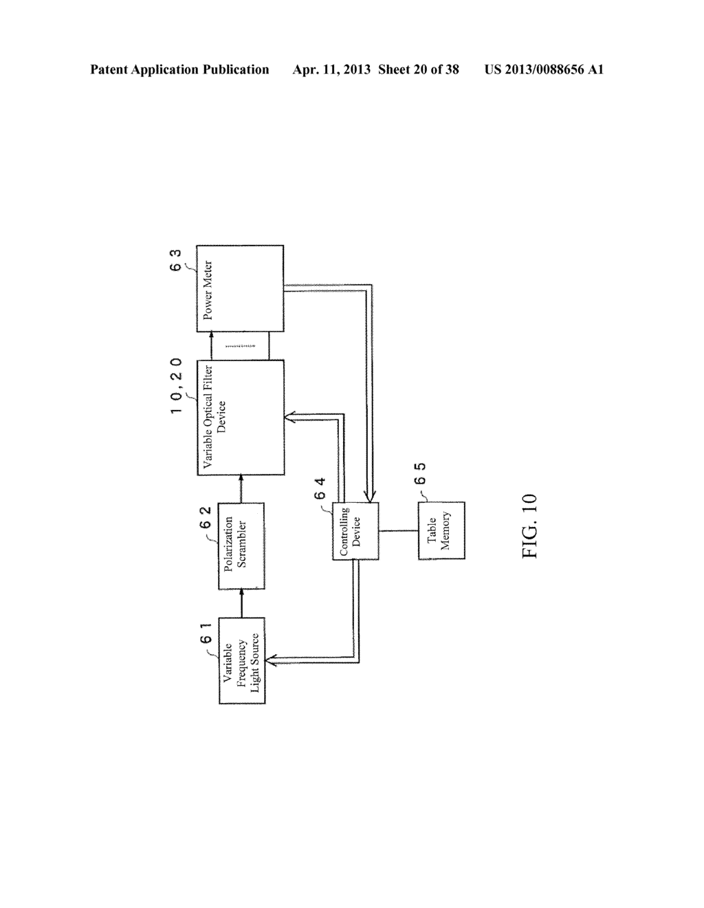 FREQUENCY CONTROL METHOD OF OPTICAL TUNABLE FILTER DEVICES - diagram, schematic, and image 21