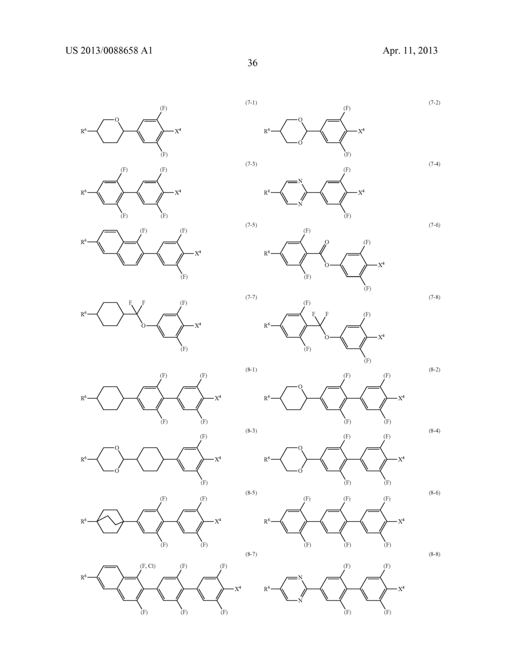 CHLOROFLUOROBENZENE COMPOUND, OPTICALLY ISOTROPIC LIQUID CRYSTAL MEDIUM     AND OPTICAL DEVICE - diagram, schematic, and image 38