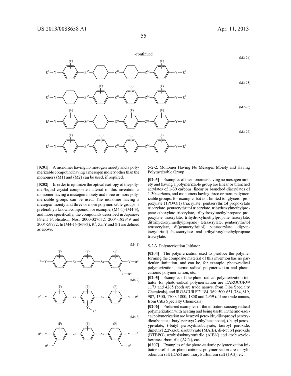 CHLOROFLUOROBENZENE COMPOUND, OPTICALLY ISOTROPIC LIQUID CRYSTAL MEDIUM     AND OPTICAL DEVICE - diagram, schematic, and image 57