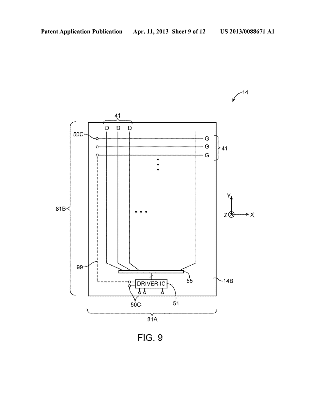 Displays with Minimized Border Regions - diagram, schematic, and image 10