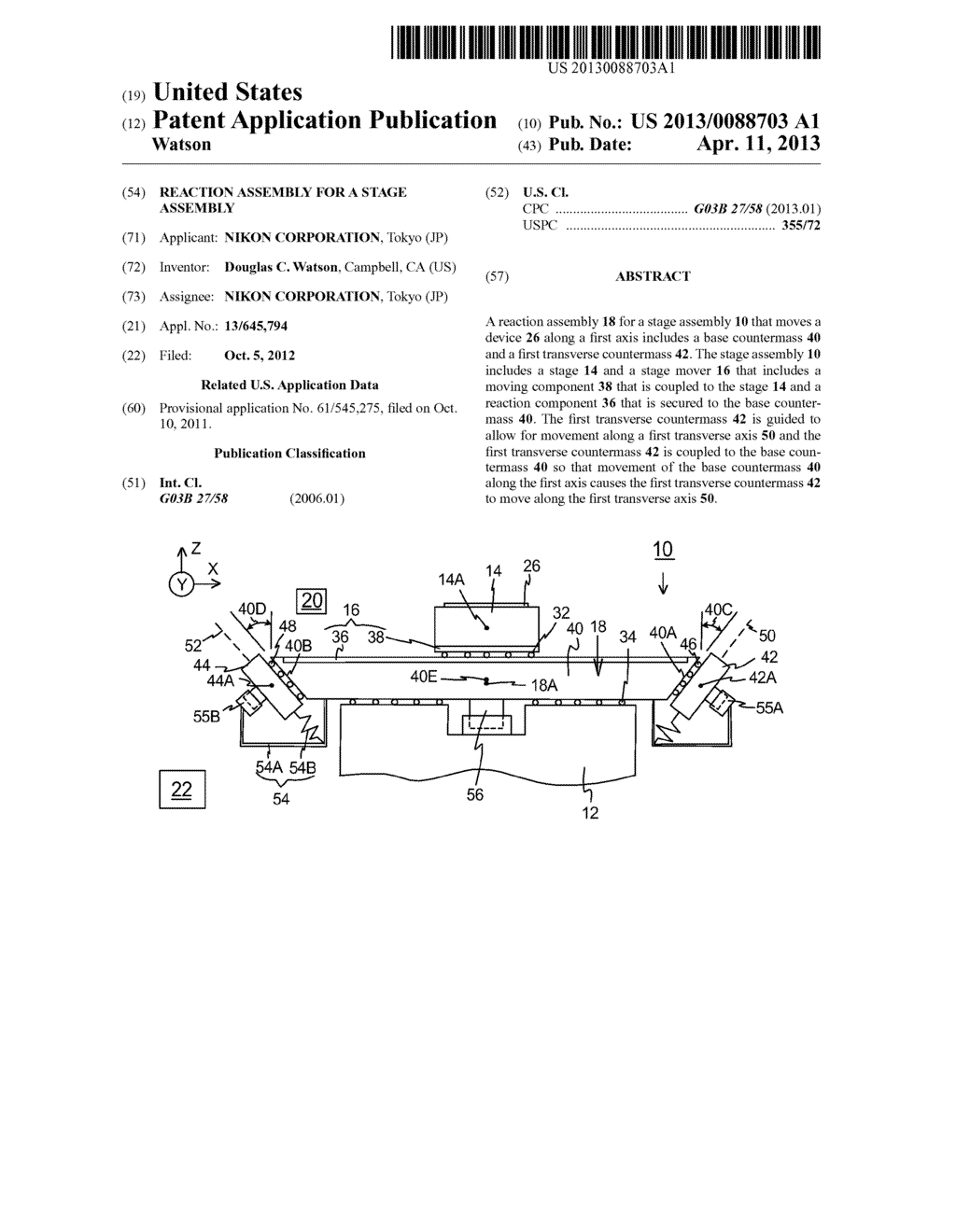 REACTION ASSEMBLY FOR A STAGE ASSEMBLY - diagram, schematic, and image 01