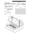 PORTABLE COMPUTER WITH HIGHLY ADJUSTABLE ERGONOMIC DISPLAY SCREEN diagram and image