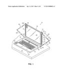 PORTABLE COMPUTER WITH HIGHLY ADJUSTABLE ERGONOMIC DISPLAY SCREEN diagram and image