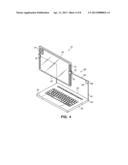 PORTABLE COMPUTER WITH HIGHLY ADJUSTABLE ERGONOMIC DISPLAY SCREEN diagram and image