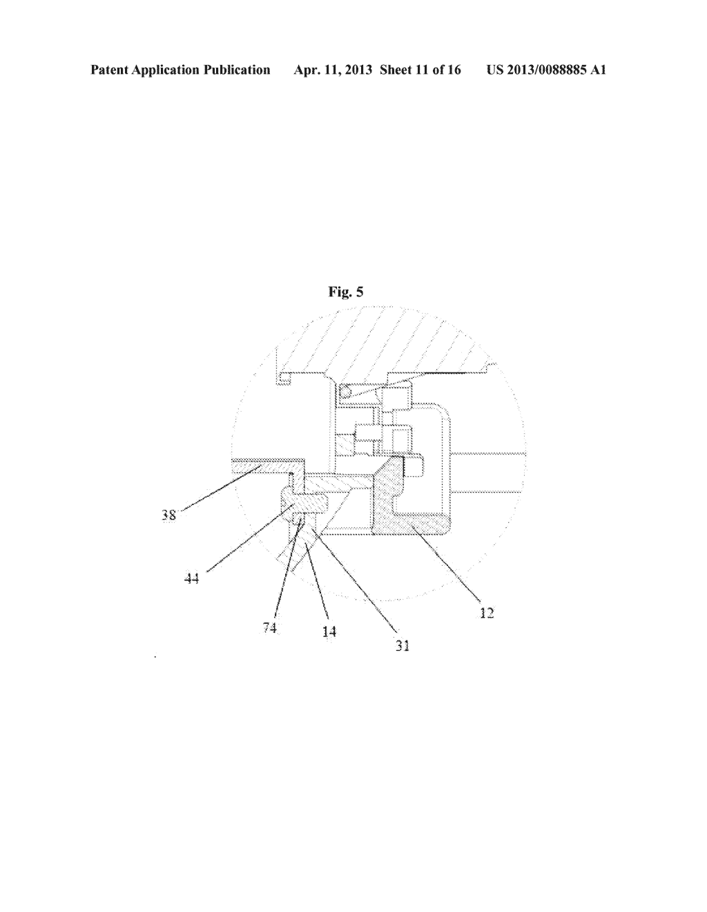 MOUNTING STRUCTURE FOR A HEADLAMP REFLECTOR - diagram, schematic, and image 12