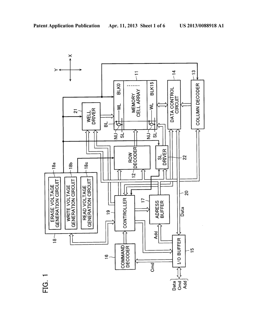 NON-VOLATILE SEMICONDUCTOR MEMORY DEVICE - diagram, schematic, and image 02