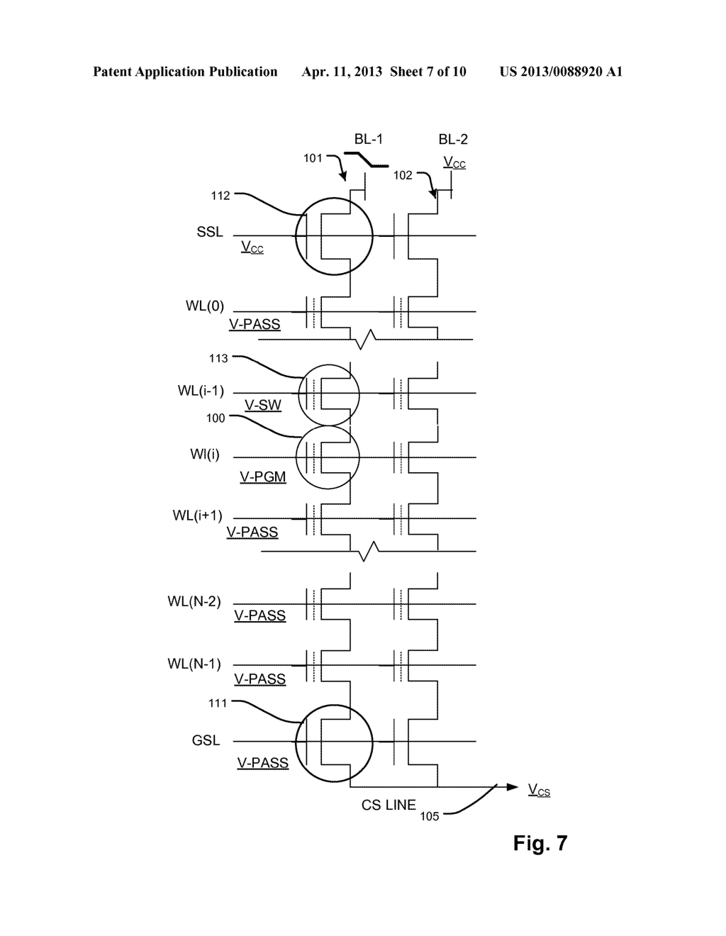 LOW VOLTAGE PROGRAMMING IN NAND FLASH WITH TWO STAGE SOURCE SIDE BIAS - diagram, schematic, and image 08