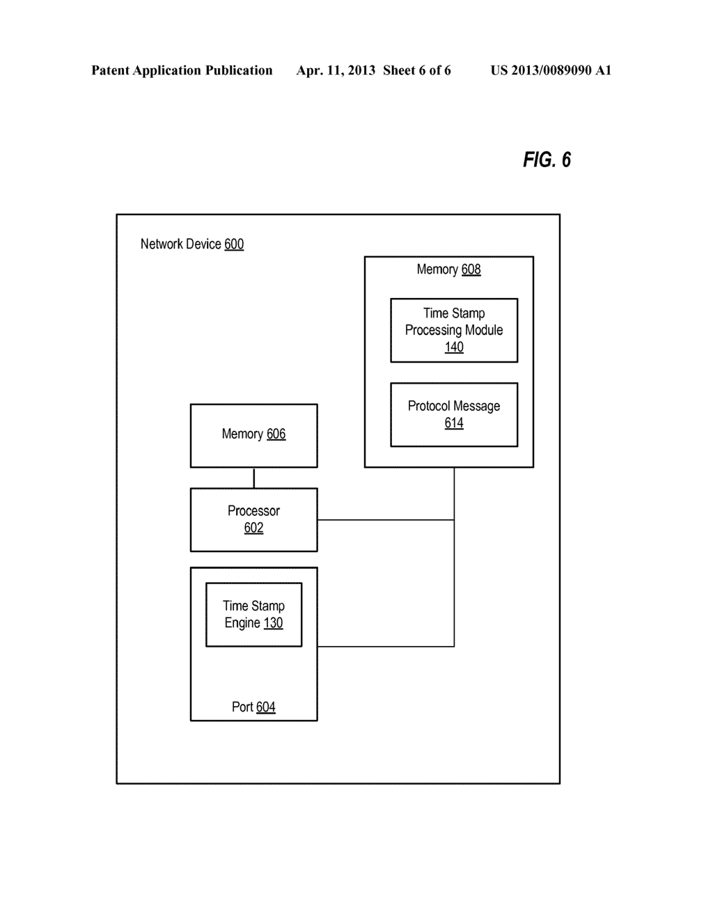 SINGLE TIMESTAMP ENGINE FOR GENERATING TIMING INFORMATION FOR INCLUSION IN     PACKETS COMPLYING WITH MULTIPLE NETWORKING PROTOCOLS - diagram, schematic, and image 07