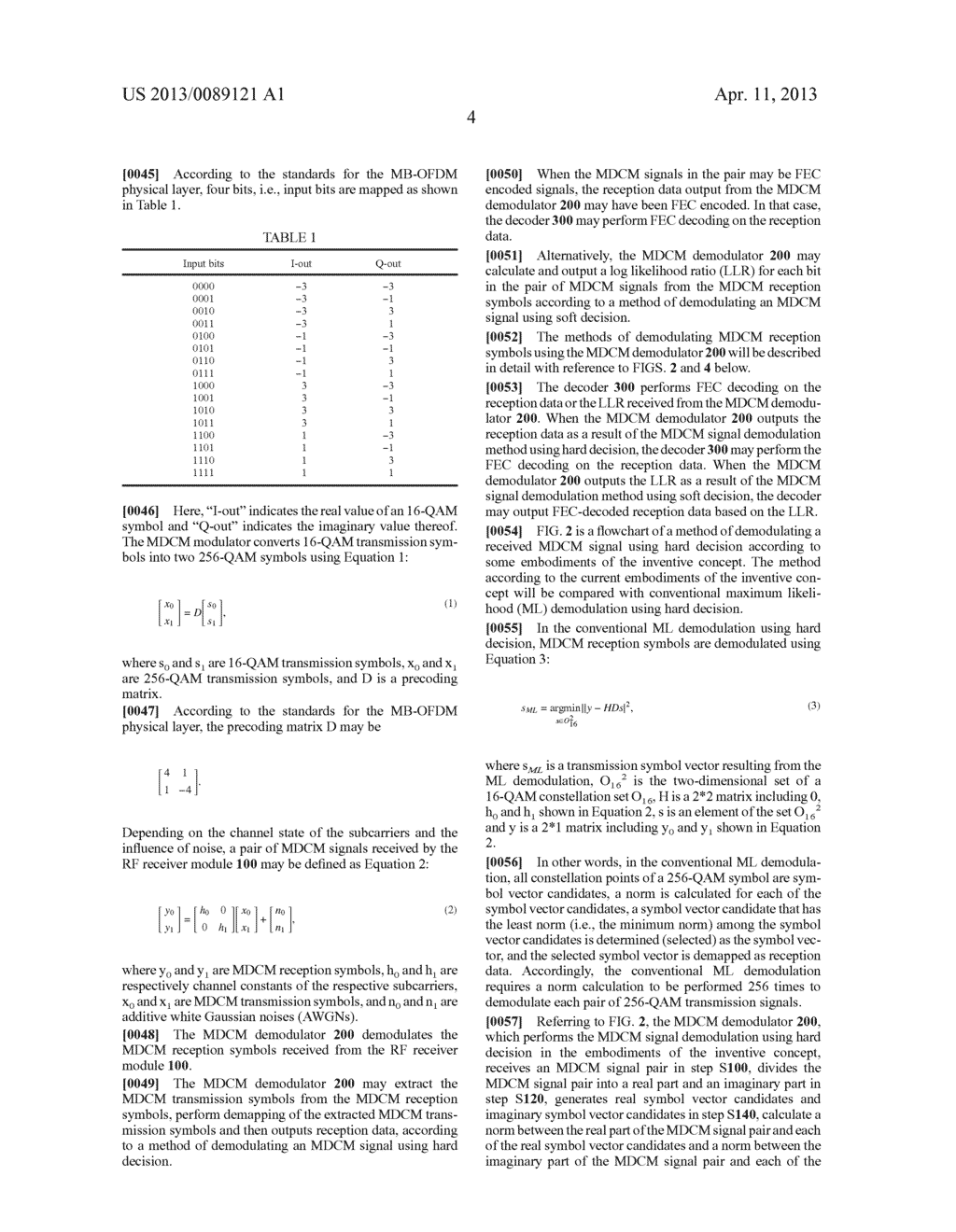 METHOD OF DEMODULATING MDCM SIGNAL USING HARD DECISION AND METHOD OF     DEMODULATING MDCM SIGNAL USING SOFT DECISION - diagram, schematic, and image 12