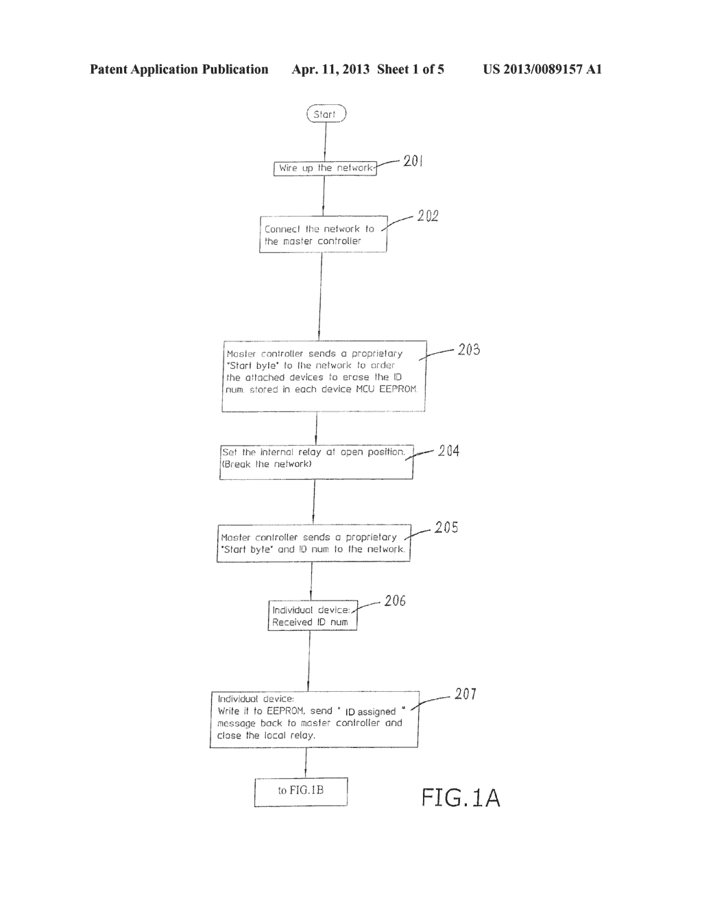 METHOD OF ASSIGNING IDENTIFICATION CODES TO DEVICES IN A NETWORK - diagram, schematic, and image 02