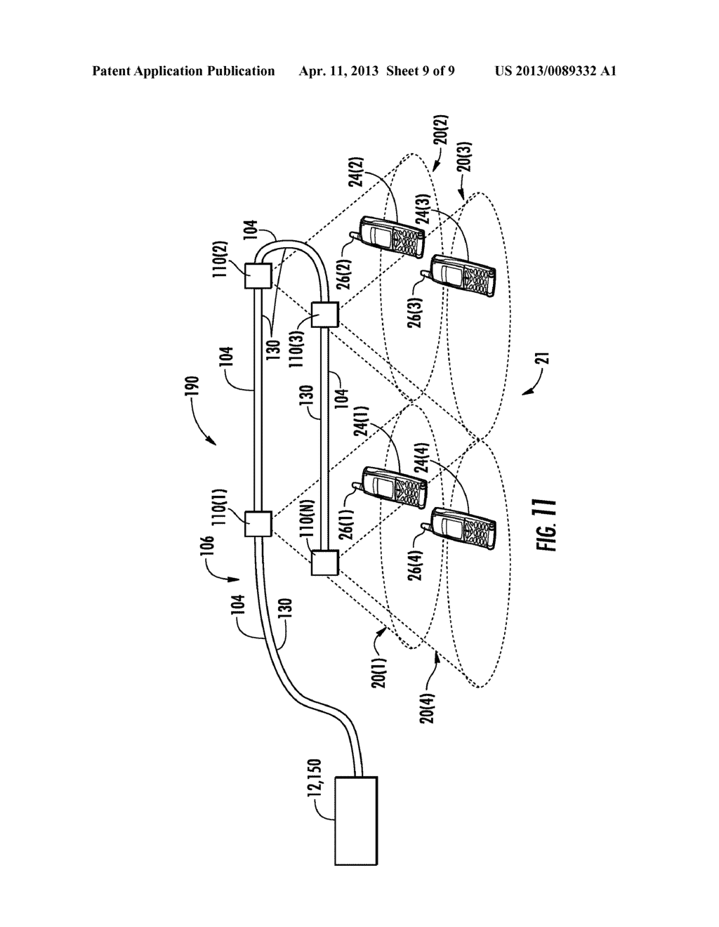 OPTICAL FIBER-BASED DISTRIBUTED COMMUNICATIONS COMPONENTS, SYSTEMS, AND     METHODS EMPLOYING WAVELENGTH DIVISION MULTIPLEXING (WDM) FOR ENHANCED     UPGRADABILITY - diagram, schematic, and image 10